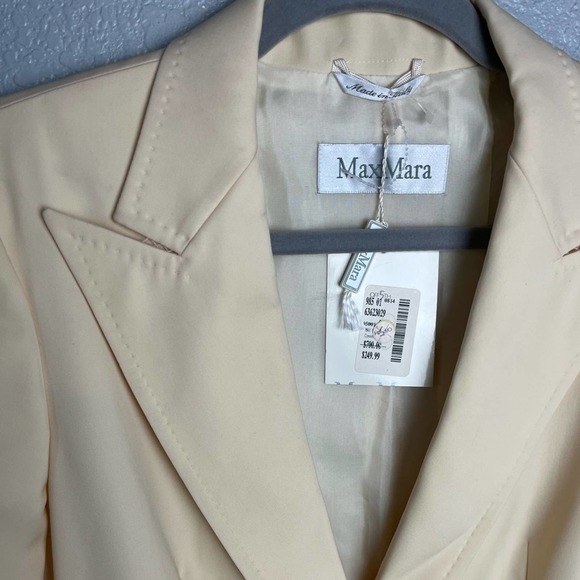 NWT MAXMARA VINTAGE Virgin Wool 90s Blazer - Picture 5 of 7
